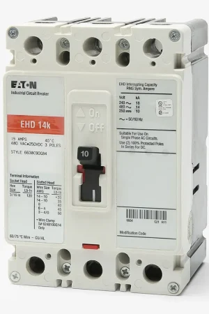 Fast Shipping Eaton / Cutler-Hammer EHD3010 - 10A 3 Pole Molded Case Circuit Breaker