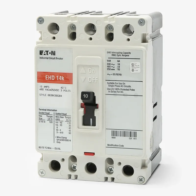 Fast Shipping Eaton / Cutler-Hammer EHD3010 - 10A 3 Pole Molded Case Circuit Breaker