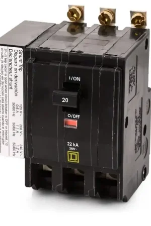 Final Sale Square D QOB320VH1021 - 20A 3 Pole Miniature Circuit Breaker