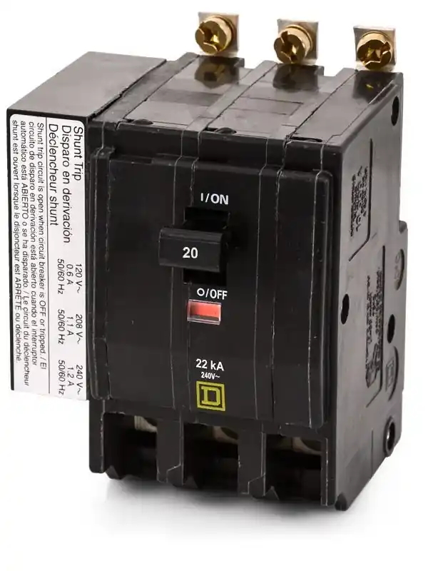 Final Sale Square D QOB320VH1021 - 20A 3 Pole Miniature Circuit Breaker