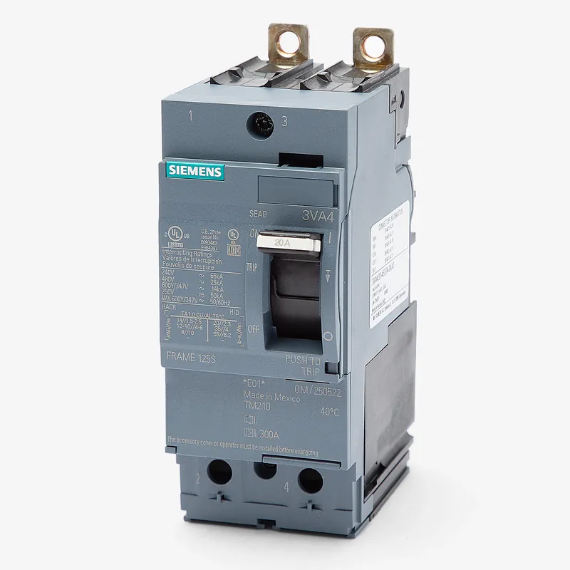 Siemens 3VA4120-4ED24-0AA0 - 20A 2 Pole Molded Case Circuit Breaker Brand New