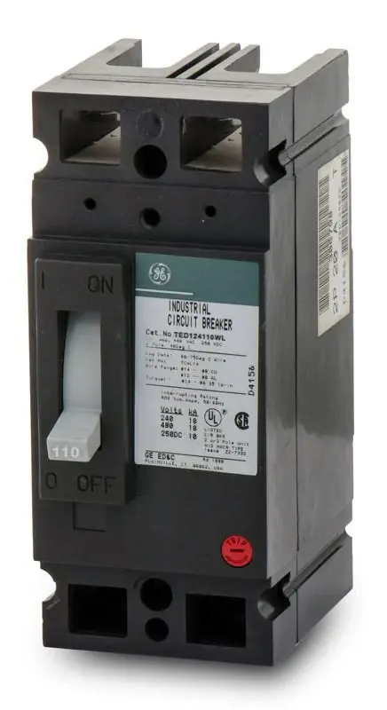 ABB / General Electric TED124110WL - 110A 2 Pole Molded Case Circuit Breaker Latest