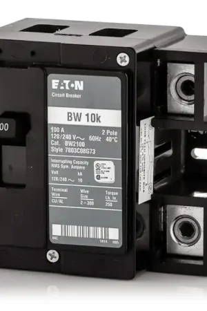 Eaton / Cutler-Hammer BW2100 - 100A 2 Pole Molded Case Circuit Breaker Latest