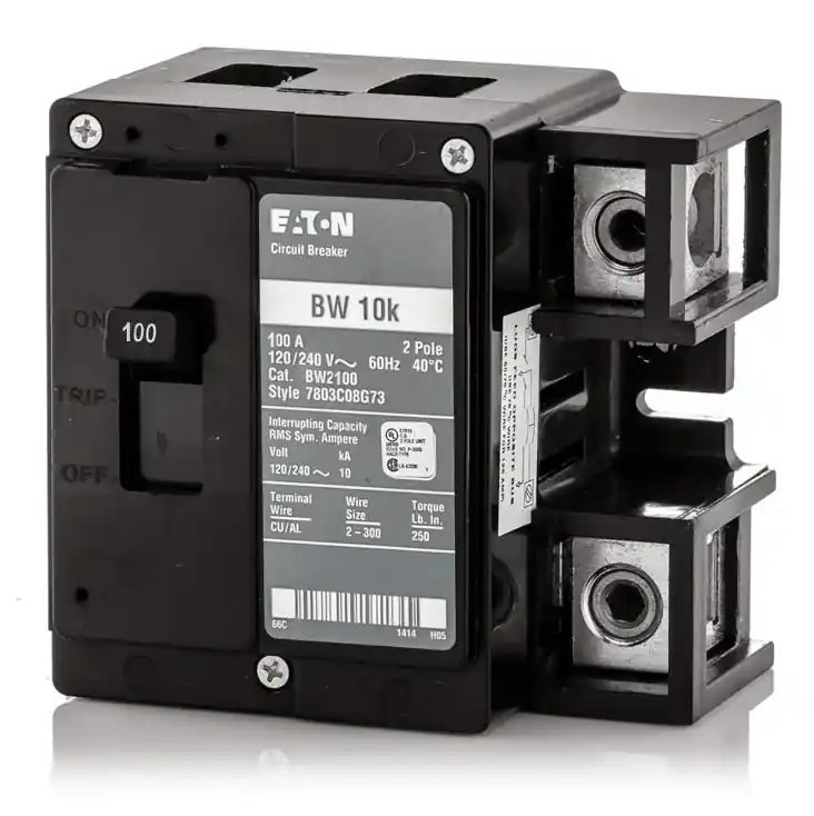 Eaton / Cutler-Hammer BW2100 - 100A 2 Pole Molded Case Circuit Breaker Latest