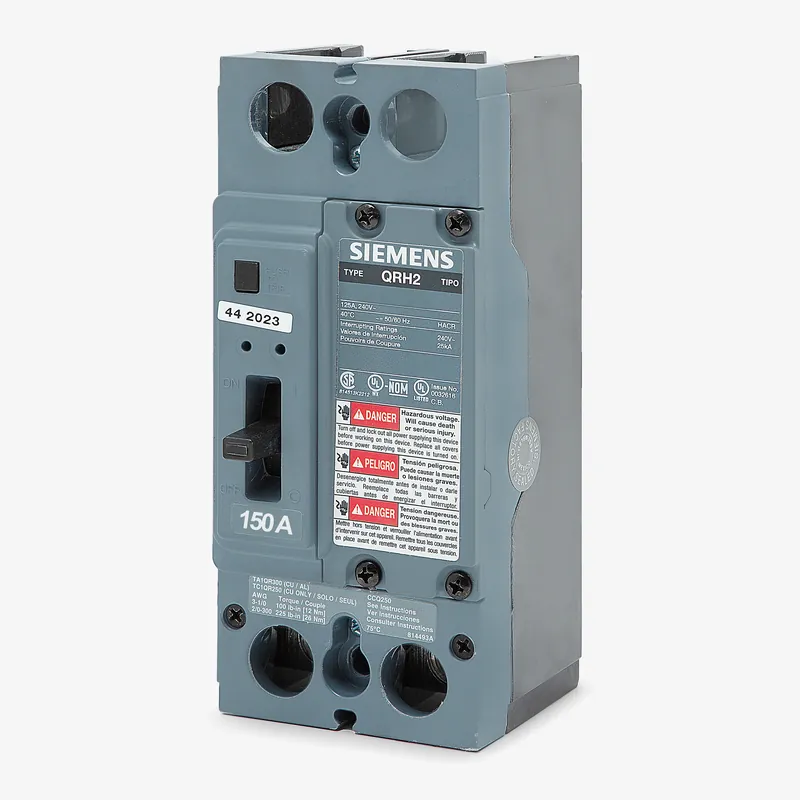 High Quality Siemens QRH22B100 - 100A 2 Pole Molded Case Circuit Breaker