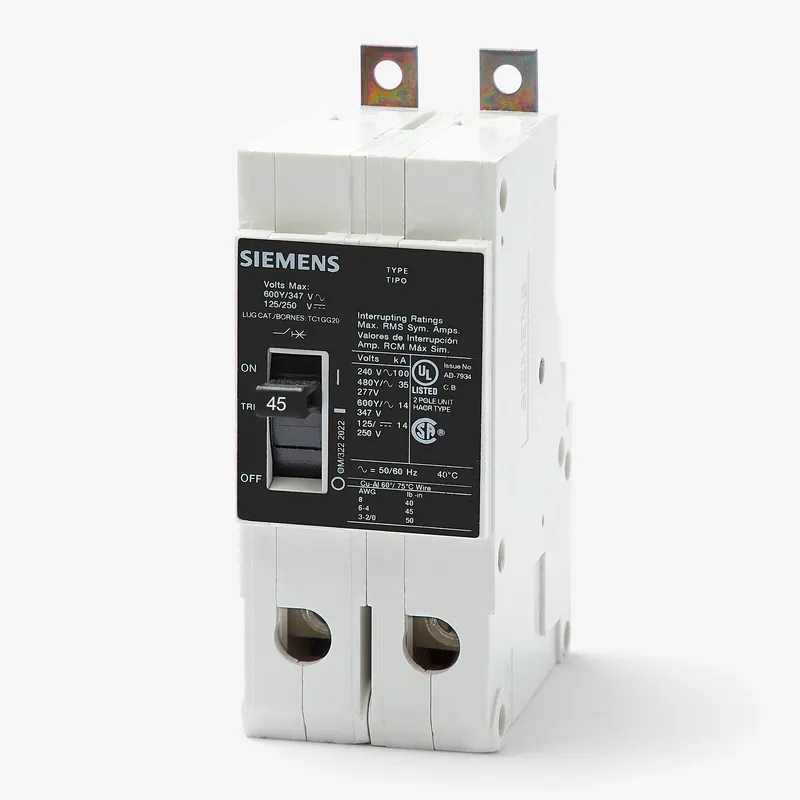 Shop Now Siemens LGB2B045B - 45A 2 Pole Molded Case Circuit Breaker