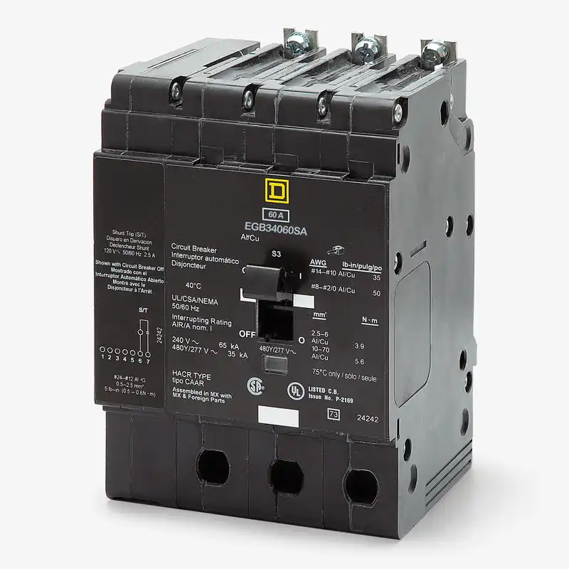 Square D EGB34060SA - 60A 3 Pole Miniature Circuit Breaker Must Have
