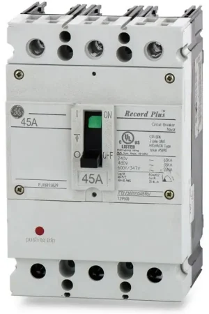 ABB / General Electric FBV36TE045RV - 45A 3 Pole Molded Case Circuit Breaker Exclusive Offer