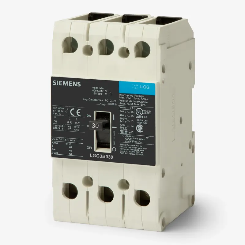 Siemens LGG3B030L - 30A 3 Pole Molded Case Circuit Breaker Popular