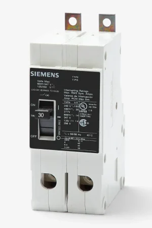 Authentic Siemens HGB2B030B - 30A 2 Pole Molded Case Circuit Breaker