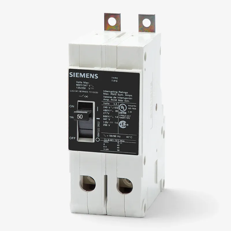 Best Seller Siemens HGB2B050B - 50A 2 Pole Molded Case Circuit Breaker