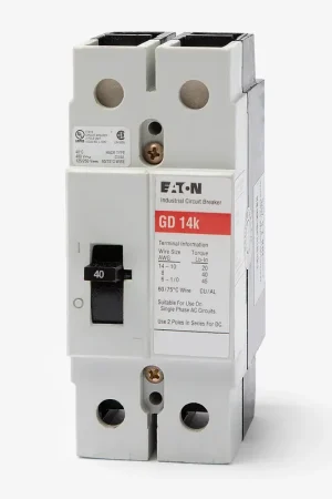 Shop Now Eaton / Cutler-Hammer GD2040 - 40A 2 Pole Molded Case Circuit Breaker
