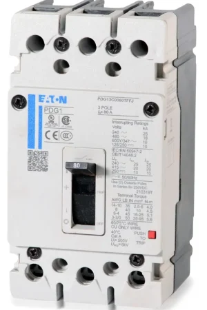 Eaton / Cutler-Hammer PDG13C0080TFFJ - 80A 3 Pole Molded Case Circuit Breaker Fresh Stock