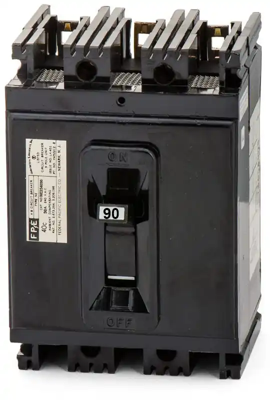 Federal Pacific NE234090 - 90A 3 Pole Molded Case Circuit Breaker Instant Buy