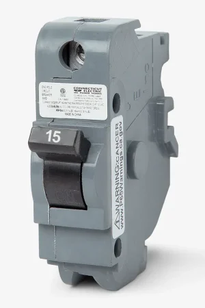 Place Order Connecticut Electric UBIF15NB - 15A 1 Pole Miniature Circuit Breaker