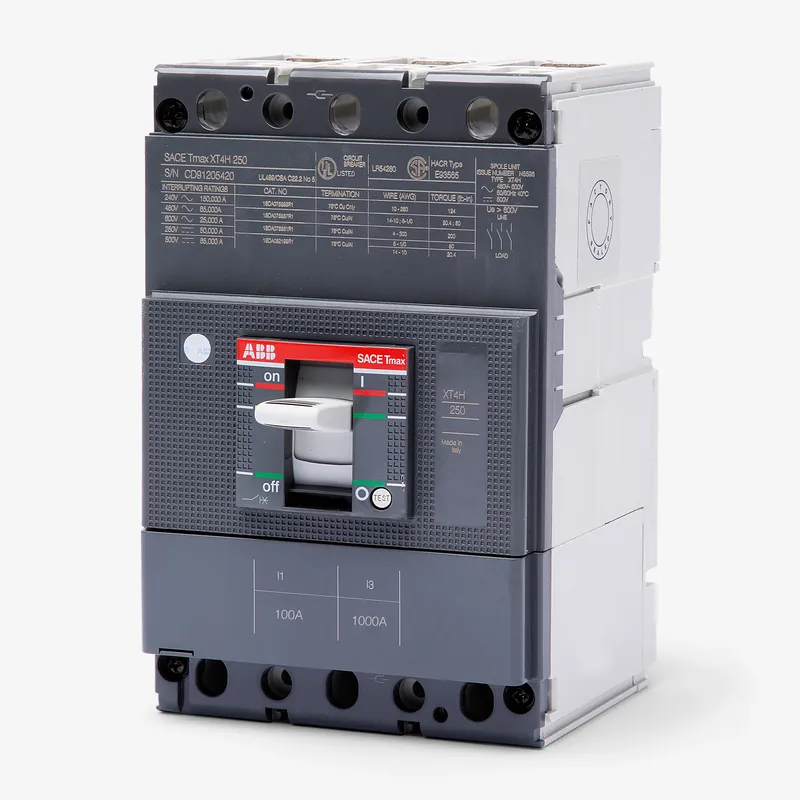 One Day Deal ABB XT4HU3100AFJ000XXX - 100A 3 Pole Molded Case Circuit Breaker