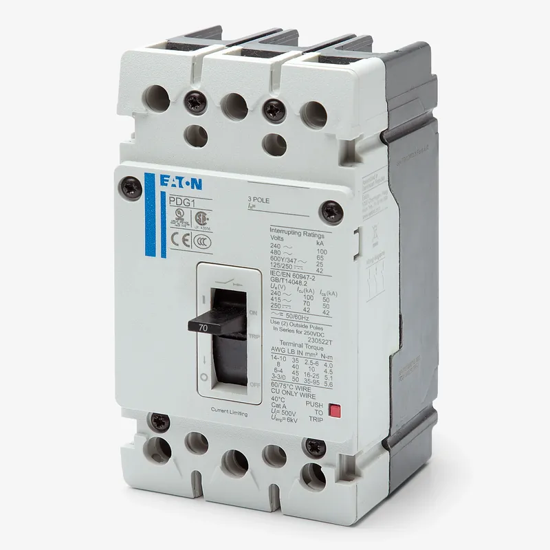 Clearance Eaton / Cutler-Hammer PDG13M0070TFFJ - 70A 3 Pole Molded Case Circuit Breaker