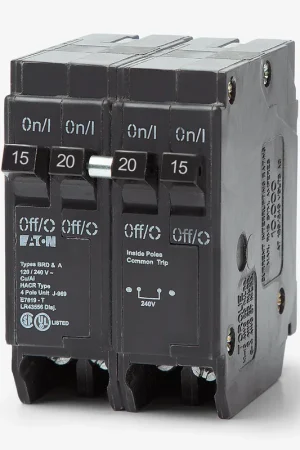 Low Price Eaton / Cutler-Hammer BQC215220 - 15/20A Quadplex Miniature Circuit Breaker