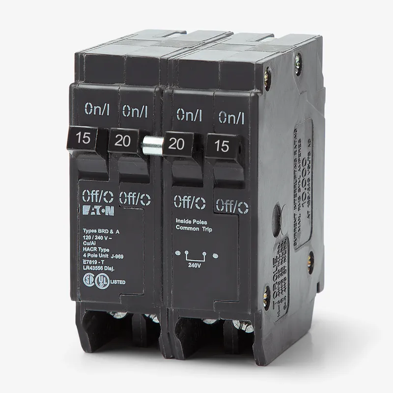 Low Price Eaton / Cutler-Hammer BQC215220 - 15/20A Quadplex Miniature Circuit Breaker