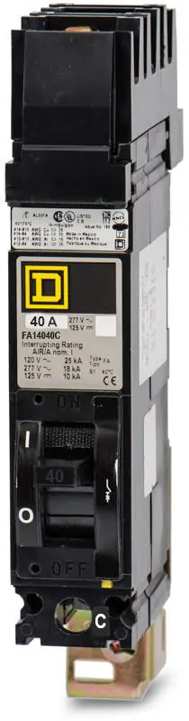 Square D FA14040C - 40A 1 Pole Molded Case Circuit Breaker Trending