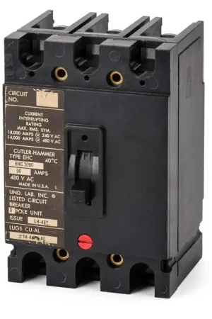 Eaton / Cutler-Hammer EHC3090 - 90A 3 Pole Molded Case Circuit Breaker Direct From Factory