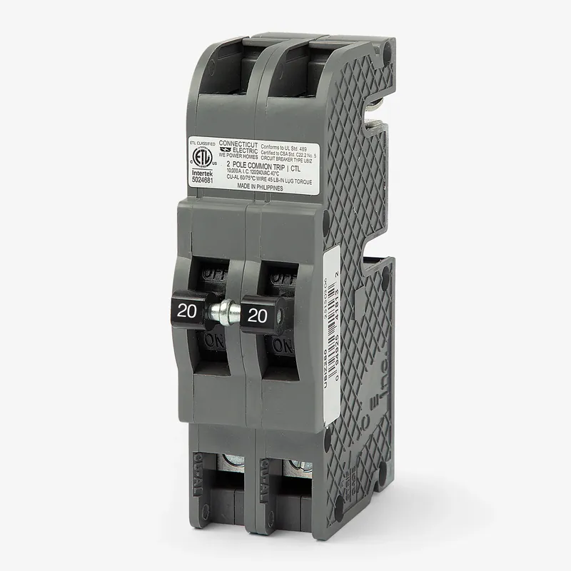 Save Now Connecticut Electric UBIZ220 - 20A 2 Pole Miniature Circuit Breaker