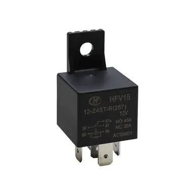 Direct From Factory HFV15/12-Z4ST-R(257) Hongfa – 12V Automotive Relay, Resistor Suppression
