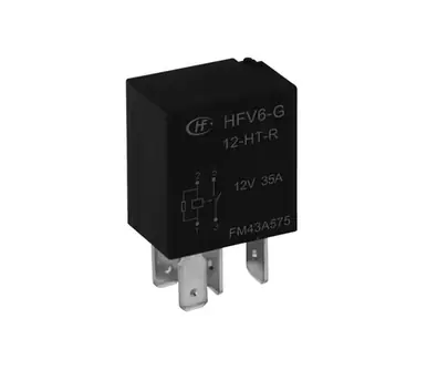Authentic HFV6-G/12-HST-R Hongfa - 35A 1 Form A Relay, 12VDC, Sealed, AgSnO₂