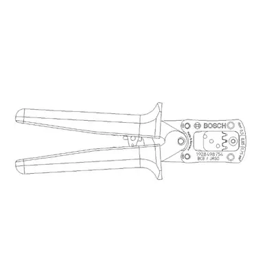 1928498754 Bosch BCB 0.6 Hand Crimping Tool (0.5 / 0.75 / 0.85) Special Discount