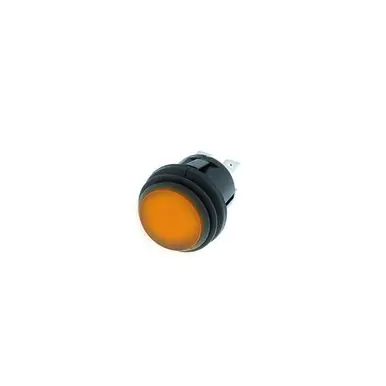 Top Rated PB-1A-DC-2-ADL Switch Components – Snap-In Push Button 3P OFF-ON Amber LED