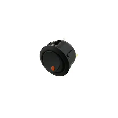 RAS2-1A-DC-2-AL Switch Components - Round Rocker - 3P SPST OFF-ON, Amber LED Don't Miss Out