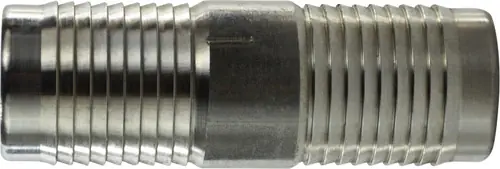 Professional Grade Midland Metal 73674 Hose Mender, 2 in Hose x 2 in Hose, Stainless Steel