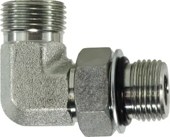 Free Returns Midland Metal FS68011012 90 deg Elbow, 1 in Male ORFS x 1-1/16 in Male ORB, Steel