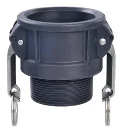 Clearance Midland Metal 35922 Cam and Groove Coupler, 1 in Type B x 1 in MNPT, Polypropylene