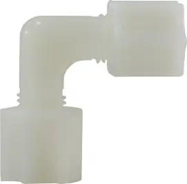 Midland Metal 17126N Union Elbows, Plastic Compression, 3/8 Wht Nylon Compression Elbow, Plastic Fittings Bargain