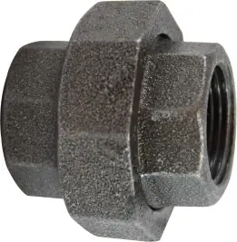Midland Metal 65600 Union, 1/8 in FPT x 1/8 in FPT, Iron, Black, 150 lb Best Price