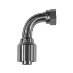 Stainless Adapters 43 Series SS43-06-06FJ90 90 deg Swivel Elbow, 3/8 in Hose x 9/16 in Female JIC, Stainless Steel Price Drop