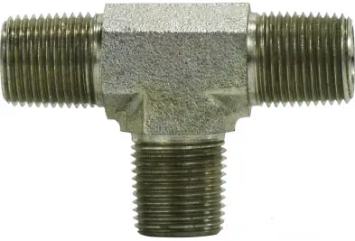 Midland Metal 560022 Tee, 1/8 in MPT x 1/8 in MPT x 1/8 in MPT, Steel Seasonal Sale