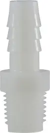 Midland Metal 33025W Straight Adapter, 1 in Hose Barbed x 1 in MIP, Nylon Time-Limited