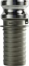 Buchanan Rubber CGE-125-SS1 Cam and Groove Adapter, 1-1/4 in Type E x 1-1/4 in Hose Shank, Stainless Steel Buy Direct