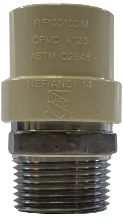 Midland Metal 35413SS Adapter, 1/2 in CPVC x 1/2 in Male IPS, Stainless Steel Discount