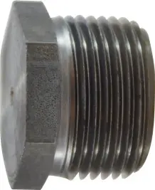 Grab Now Midland Metal 67778 Solid Hex Head Plug, 2 in MNPT, Steel, Black, 150 lb