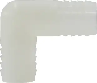 Midland Metal 33399W 90 deg Elbow, 1-1/2 in Hose Barbed x 1-1/2 in Hose Barbed, Nylon Secure Checkout