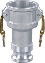 Best Price Buchanan Rubber DA-3020-A Cam and Groove Reducer Coupler/Adapter, 3 in Female Coupler x 2 in Male Adapter, Aluminum