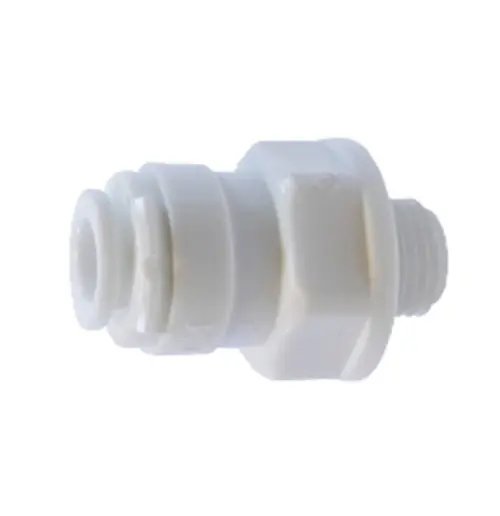 Midland Metal 20958P Adapter, 3/8 in Push-In x 3/8 in Male BSP, Plastic Same Day Shipping