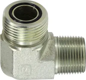 Midland Metal FS250188 90 deg Elbow, 1/2 in Male ORFS x 1/2 in MNPT, Steel Genuine