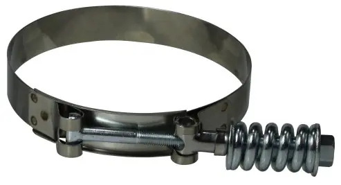 Must Have Midland Metal 844406 Spring Loaded T-Bolt Hose Clamp, 4.06 in Minimum Clamp Diameter, 300 Stainless Steel, 3/4 in W