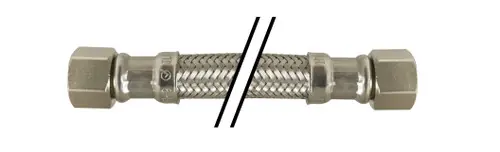 Buy Today Midland Metal 923112 Icemaker Hose, 12 in L, Stainless Steel Tube