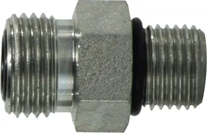 Midland Metal FS6400O1210 Straight Connector, 1-3/16 in Male ORFS x 7/8 in Male ORB, Steel Special Offer