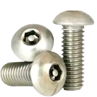 Free Returns 8-32 x 1/4" Button Head Socket Cap Screws, Tamper-Resistant, 18-8 Stainless Steel, Full Thread, Coarse (UNC), Qty 100